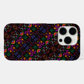 Süßes farbenfrohes Blumenmuster Case-Mate iPhone Hülle (Rückseite (Horizontal))