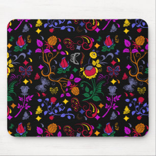Süßes farbenfrohes Blumenmuster Mousepad