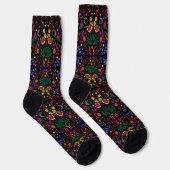 Süßes farbenfrohes Blumenmuster Socken (Rechts)