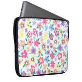 Süßes farbenfrohes Frühlingsblumenmuster Laptopschutzhülle (Vorne Rechts)