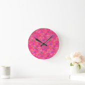 Süßes farbenfrohes Herz Runde Wanduhr (Zuhause)