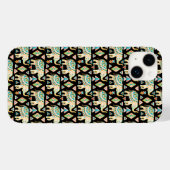 Süßes farbenfrohes Muster indischer Elefanten Case-Mate iPhone Hülle (Rückseite (Horizontal))