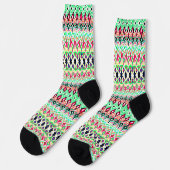 Süßes farbenfrohes Muster Socken (Linkes Detail)