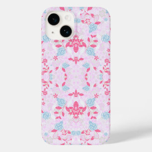 Süßes, farbenfrohes, pastellfarbenes Blumenmuster Case-Mate iPhone 14 Hülle