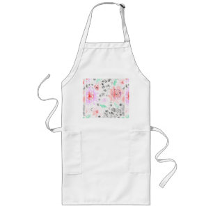Süßes farbenfrohes pastellfarbenes florales Azteke Lange Schürze