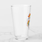 Süßes, farbenfrohes Regenbogen-Einhorn Glas (Rechts)