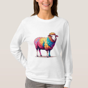 🐑🌈 Süßes farbenfrohes Schaf Tier Geschenk ✨ T-Shirt