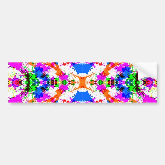 Süßes farbenfrohes Spritzlackdesign Autoaufkleber (Vorne)