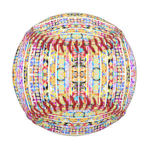 Süßes farbenfrohes Stammes-Aztek-Muster Baseball