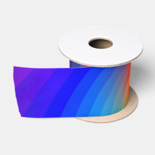 Süßes farbenfrohes Tie-Dye-Regenbogen-Swirbel-Kuns Satinband