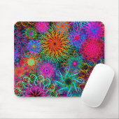 Süßes farbenfrohes Wirbelmuster Mousepad (Mit Mouse)