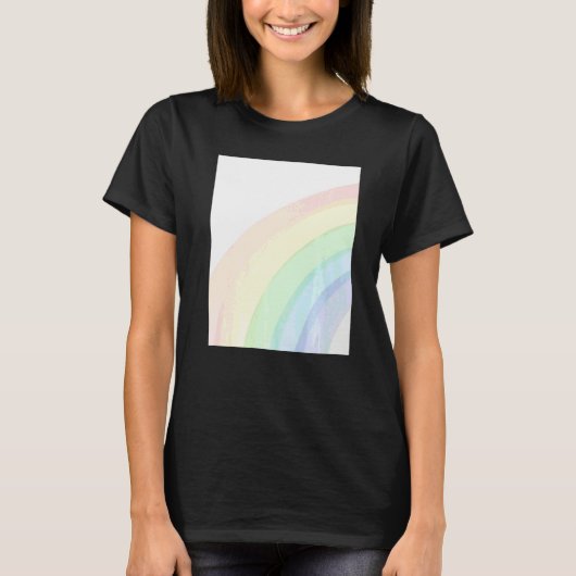 Süßes Farbige Regenbogen T-Shirt (Vorderseite)
