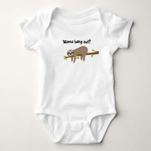 Süßes Faultier-Baby Baby Strampler