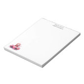 Süßes Faultier fährt ein rosa Cabrio Notizblock (Rotiert)