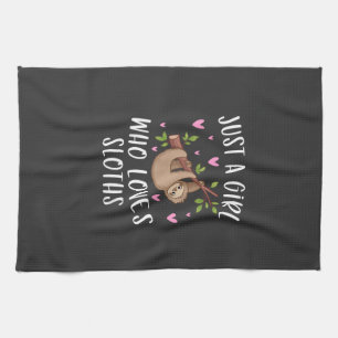 Süßes Faultier-Shirt für Mädchen, nur ein Mädchen, Geschirrtuch