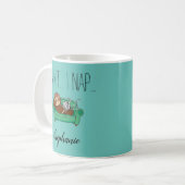 Süßes Faultier Strick Kaffeetasse Geschenk (Vorderseite Links)