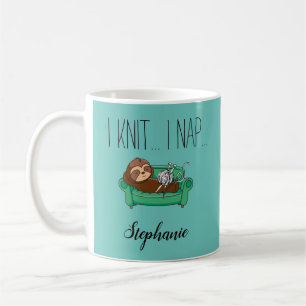 Süßes Faultier Strick Kaffeetasse Geschenk