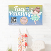 Süßes Feengesichtsmaler-Künstlerbanner Banner (Insitu)