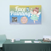 Süßes Feengesichtsmaler-Künstlerbanner Banner (Messeveranstaltung)