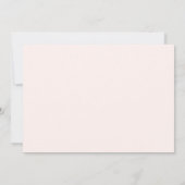 Süßes Feenmädchen im rosa Kleid Save The Date (Rückseite)