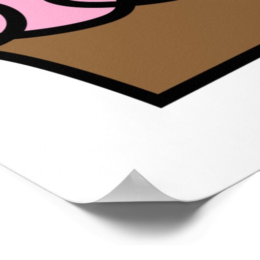 Süßes Feiern Cupcake und Geschenkboxen Poster (Ecke)