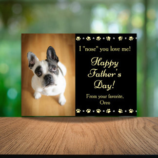 Süßes Fellbaby Alles Gute zum Vatertag vom Hund Karte