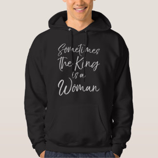Süßes feministische Zitat für Frauen Manchmal der  Hoodie
