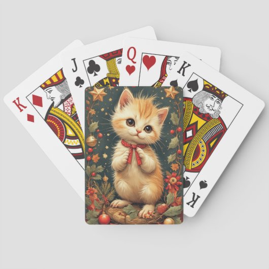 Süßes Ferienkätzchen  Spielkarten (Rückseite)