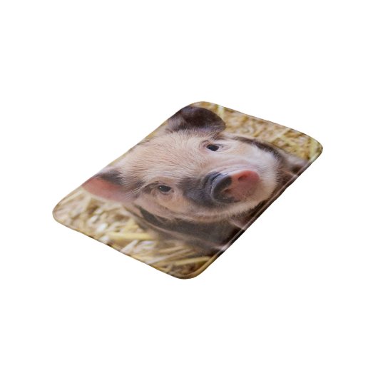 Süßes Ferkel Badematte (Schrägansicht)