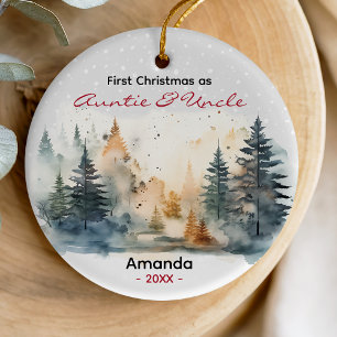 Süßes Festliches Erstes Weihnachten Tante Onkel Keramik Ornament