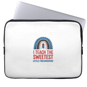 Süßes Feuerwerk-Lehrer Vintage-Vector-Shirt_1 Laptopschutzhülle