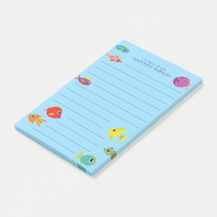 Süßes Fisch-Aquarium für Kinder Post-it Klebezettel