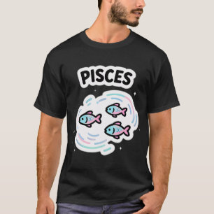 Süßes Fische-Sternzeichen Pastell-Wasserfarbe-Fisc T-Shirt