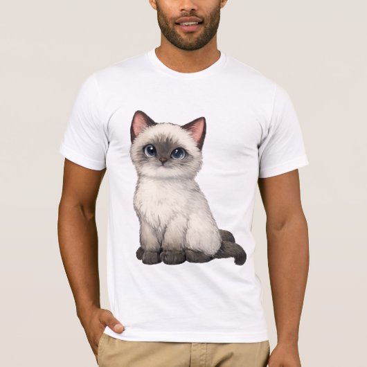 Süßes Fischglas-Kätzchen T-Shirt (Vorderseite)