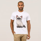 Süßes Fischglas-Kätzchen T-Shirt (Vorne ganz)