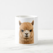 Süßes flauschiges Alpakatier Kaffeetasse (Mittel)