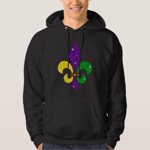 Süßes Fleur De Lys Symbol Mardi Gras Frauen Männer Hoodie