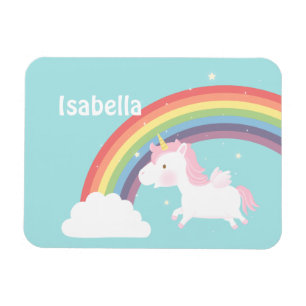 Süßes fliegendes Einhorn-Regenbogen für Mädchen Magnet