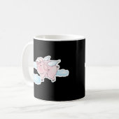 süßes fliegendes Schwein Kaffeetasse (Vorderseite Links)