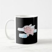 süßes fliegendes Schwein Kaffeetasse (Links)