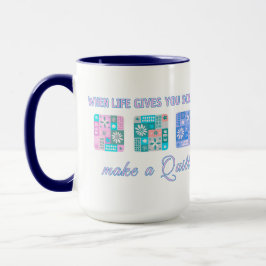Süßes & Florales Patchwork-Muster in Pop-Farben Tasse