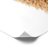 Süßes Fluffiges Alpakatier Poster (Ecke)