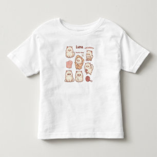 Süßes Fluffiges Weißes Katze Cozy Kawaii T-Shirt