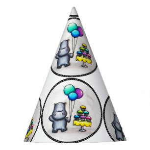 Süßes Flusspferd Partyhütchen