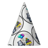 Süßes Flusspferd Partyhütchen (Links)