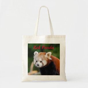 Süßes Foto vom Roten Panda Tragetasche