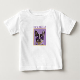 Süßes französisches Bulldoggen-Hundefreund Geschen Baby T-shirt
