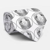 Süßes Frettchengesicht mit Ziegeln gedeckt Krawatte (Gerollt)