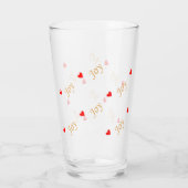 Süßes Freud-Herz-Muster Glas (Rückseite)