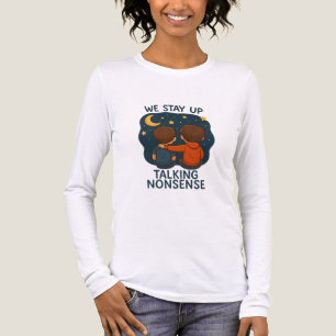 Süßes Freundschaftsnacht-Himmel-Langarmshirt Tri-Blend Shirt